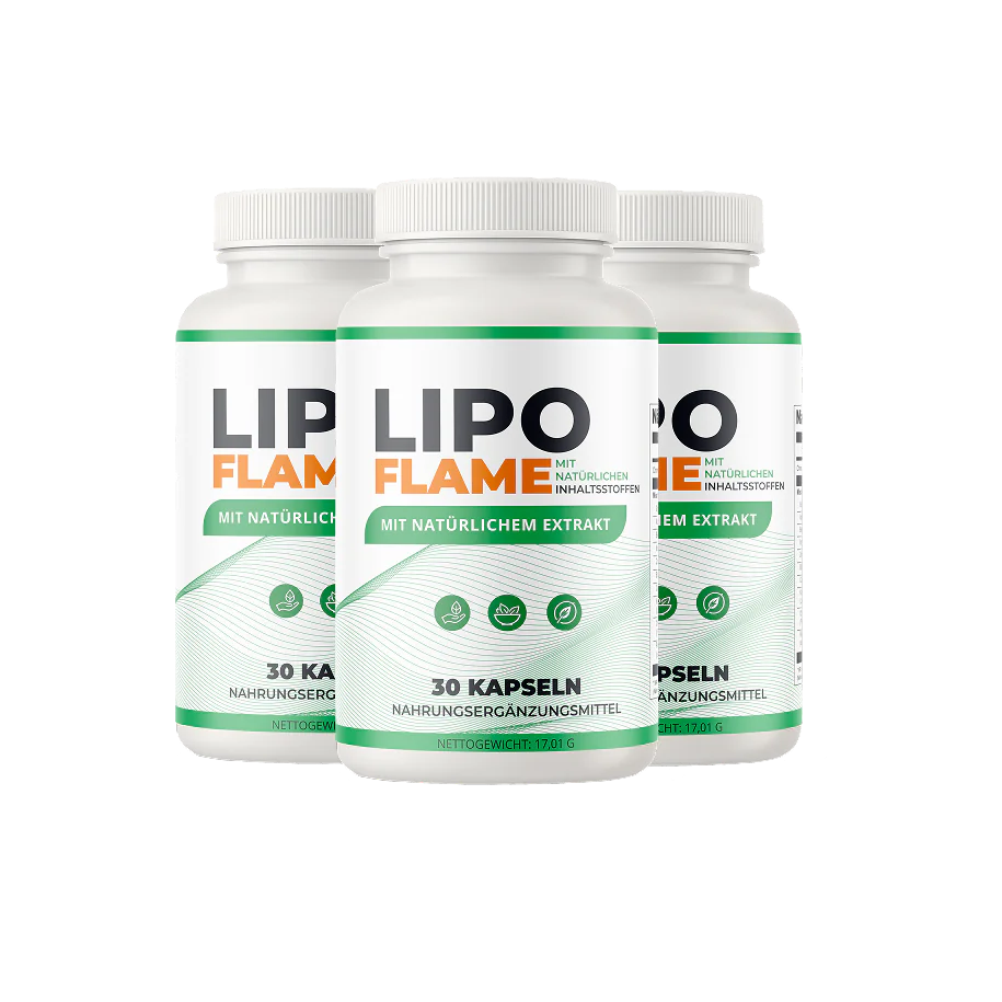 Drei LipoFlame Flaschen